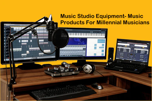 Home music studio equipment products for musicians