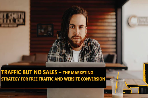 traffic but no sales- marketing strategy website conversion image