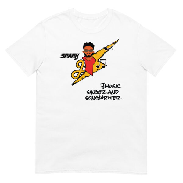JMusic Spark of J Branded Men and Women T-shirt - White - Image 5