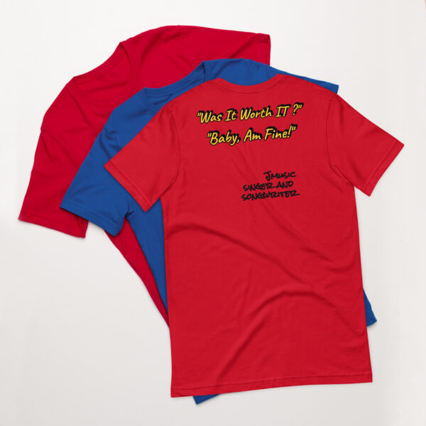 Jmusic Customizable Spark of J Branded Men and Women T-shirt - Red and Pink - Image 7