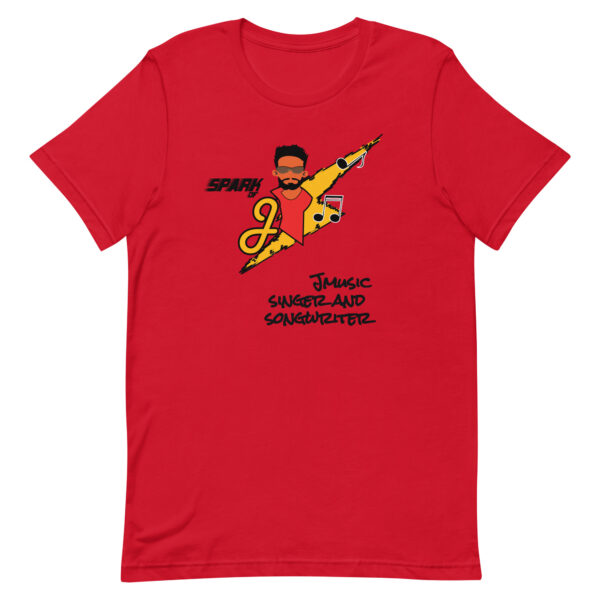 JMusic Spark of J Branded Men and Women T-shirt - Red - Image 5
