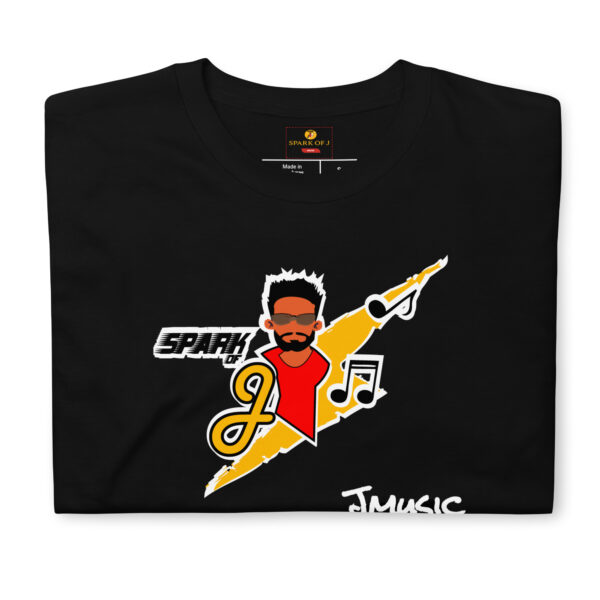 JMusic Spark of J Branded Men and Women T-shirt - Black - Image 3
