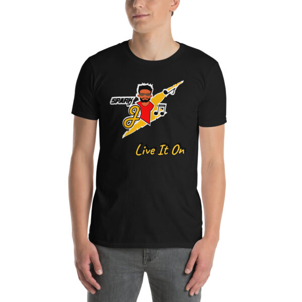 Jmusic Customizable Spark of J Branded Men and Women T-shirt- Black - Image 9