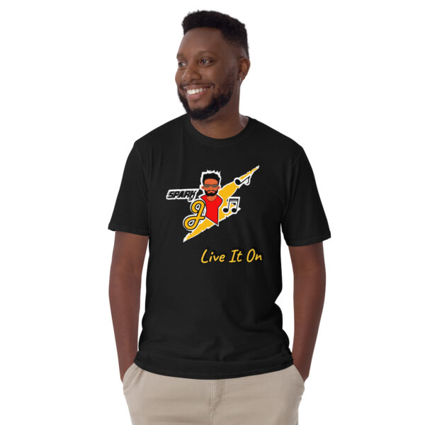 Jmusic Customizable Spark of J Branded Men and Women T-shirt- Black - Image 11