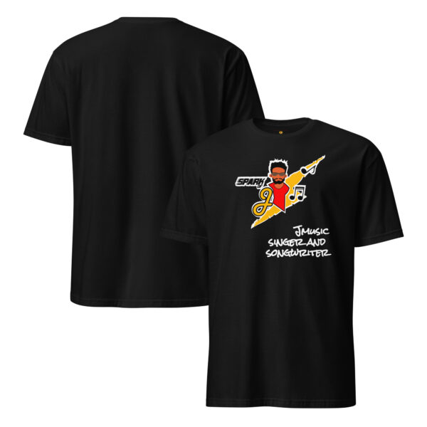 JMusic Spark of J Branded Men and Women T-shirt - Black - Image 5