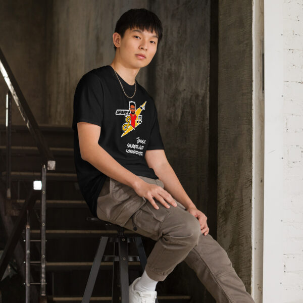 JMusic Spark of J Branded Men and Women T-shirt - Black - Image 8