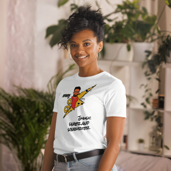 JMusic Spark of J Branded Men and Women T-shirt - White - Image 6