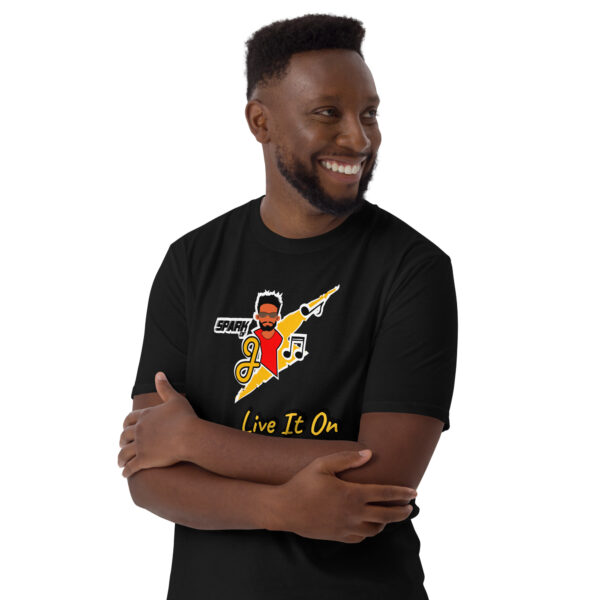 Jmusic Customizable Spark of J Branded Men and Women T-shirt- Black - Image 11