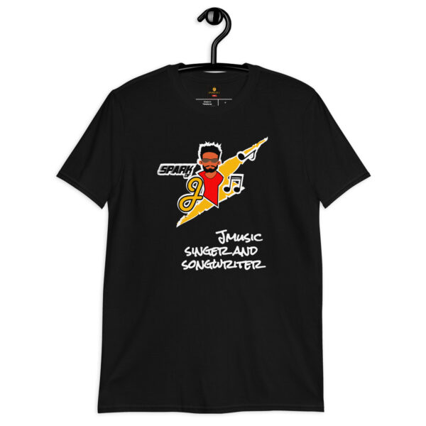 JMusic Spark of J Branded Men and Women T-shirt - Black - Image 4