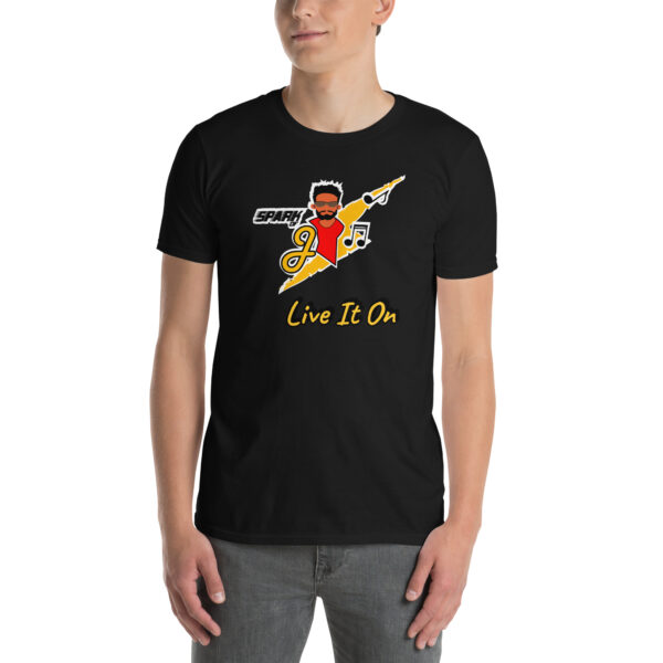 Jmusic Customizable Spark of J Branded Men and Women T-shirt- Black - Image 8