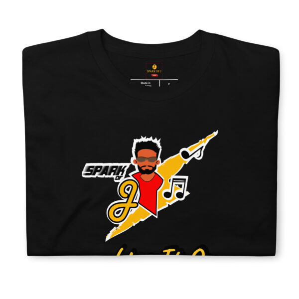 Jmusic Customizable Spark of J Branded Men and Women T-shirt- Black - Image 4