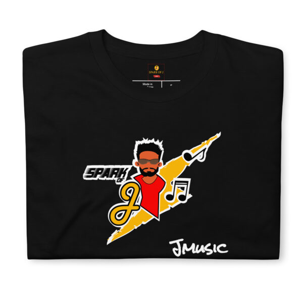 JMusic Spark of J Branded Men and Women T-shirt - Black - Image 3