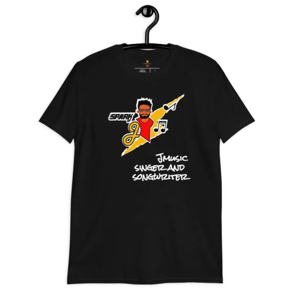 JMusic Spark Of J Branded Men And Women T-shirt - Black - Jmusic
