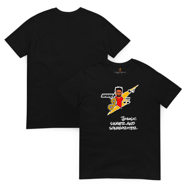 JMusic Spark of J Branded Men and Women T-shirt - Black - Image 15