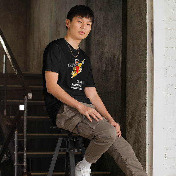 JMusic Spark of J Branded Men and Women T-shirt - Black - Image 7