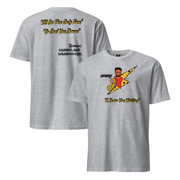 Jmusic Customizable Spark of J Branded Men and Women T-shirt - White and Grey - Image 11