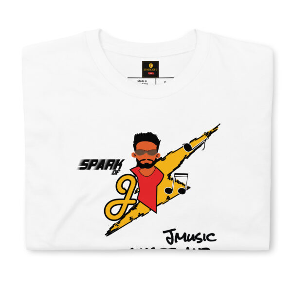JMusic Spark of J Branded Men and Women T-shirt - White - Image 5