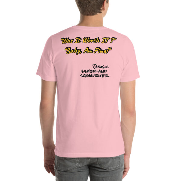 Jmusic Customizable Spark of J Branded Men and Women T-shirt - Red and Pink - Image 9