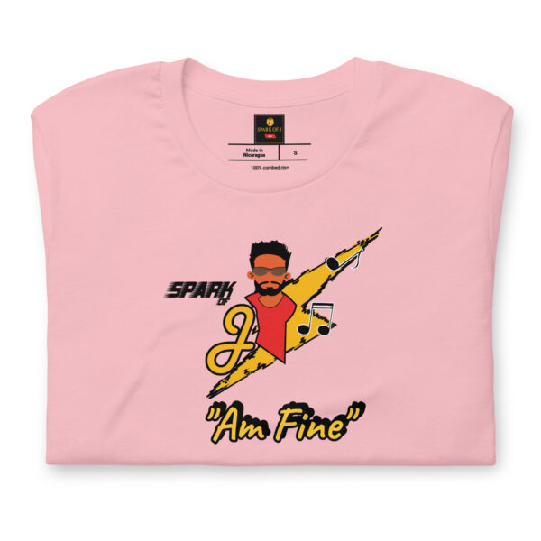 Jmusic Customizable Spark of J Branded Men and Women T-shirt - Red and Pink - Image 5