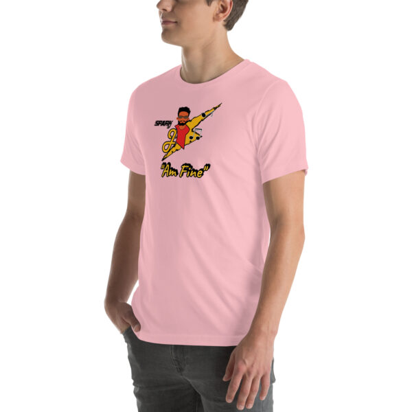 Jmusic Customizable Spark of J Branded Men and Women T-shirt - Red and Pink - Image 8