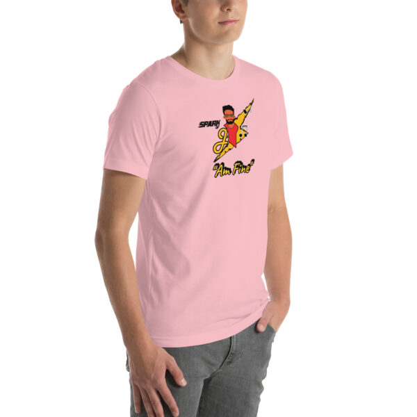 Jmusic Customizable Spark of J Branded Men and Women T-shirt - Red and Pink - Image 13