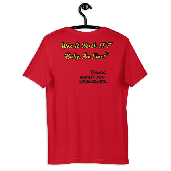 Jmusic Customizable Spark of J Branded Men and Women T-shirt - Red and Pink - Image 12