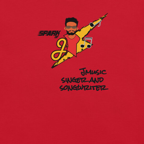 JMusic Spark of J Branded Men and Women T-shirt - Red - Image 4