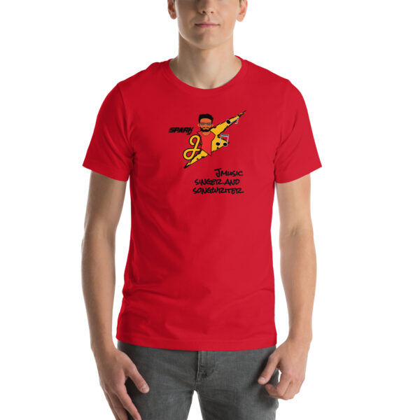 JMusic Spark of J Branded Men and Women T-shirt - Red - Image 8