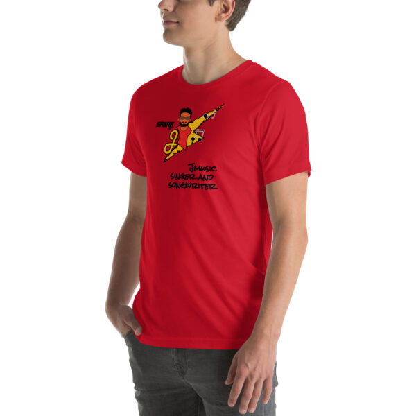 JMusic Spark of J Branded Men and Women T-shirt - Red - Image 6