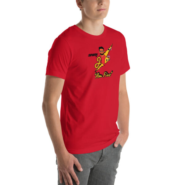 Jmusic Customizable Spark of J Branded Men and Women T-shirt - Red and Pink - Image 4